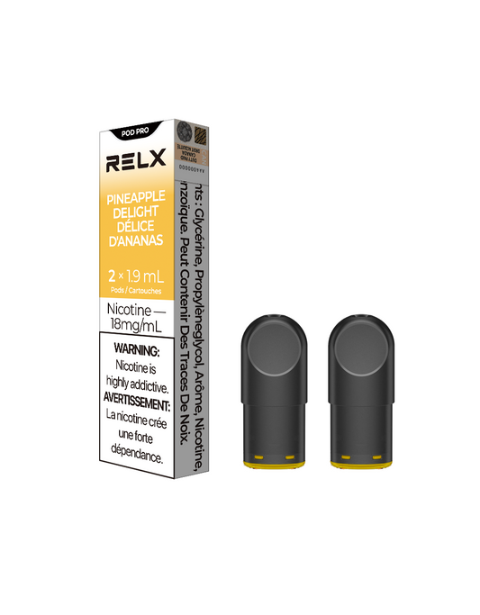 RELX Pod Pro - Pineapple Delight 18mg 2pc/Pack 5pk/Carton