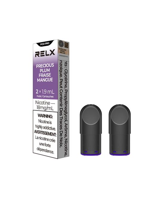 RELX Pod Pro - Precious Plum 18mg 2pc/Pack 5pk/Carton