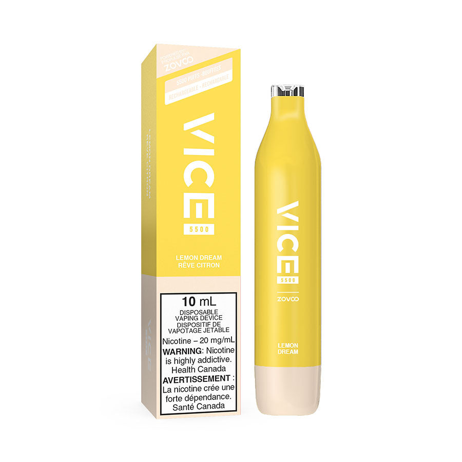 VICE 2500 DISPOSABLE - LEMON DREAM (6PC/CTN) 6ML 20MG