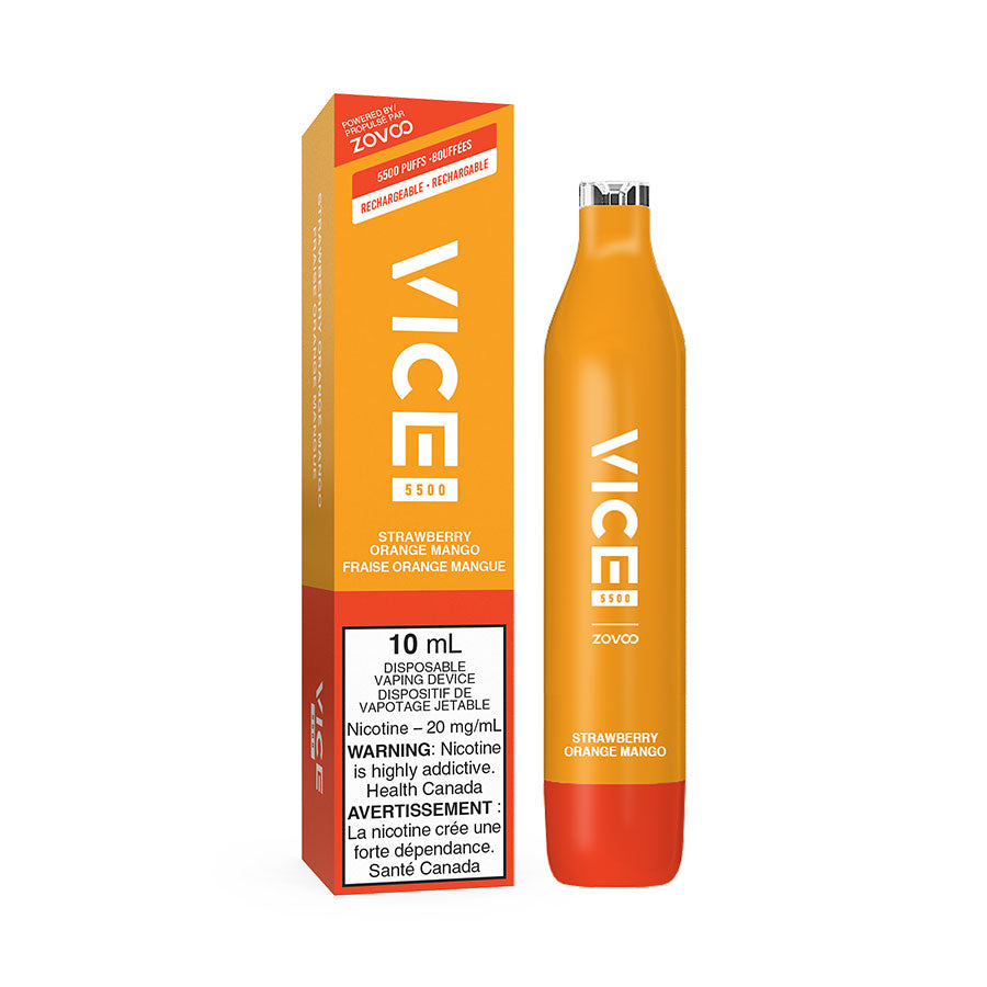 VICE 5500 DISPOSABLE - STRAWBERRY ORANGE MANGO (6PC/CTN) 10ML 20MG