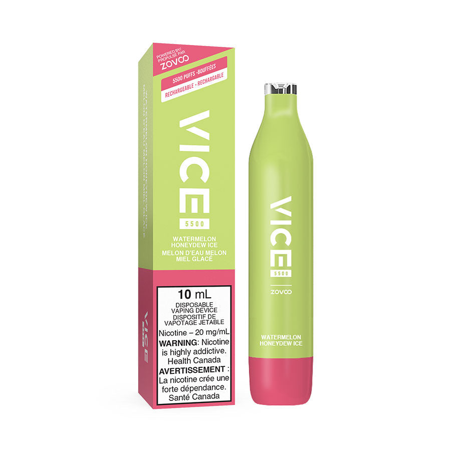 VICE 5500 DISPOSABLE - WATERMELON HONEYDEW ICE (6PC/CTN) 10ML 20MG